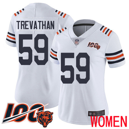 Chicago Bears Limited White Women Danny Trevathan Jersey NFL Football 59 100th Season